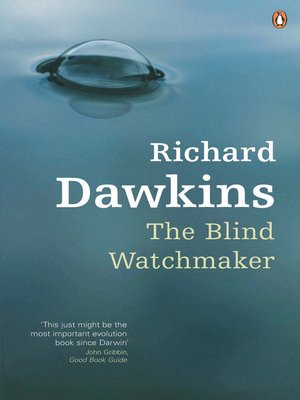 cover image of The blind watchmaker